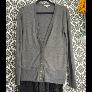 Grey cozy button up cardigan..